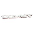 3d Letter Metal Emblem Turbo Badge Gloss Red