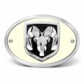 Ipick Image Made For Ram 3d Logo Glow In The Dark Luminescent Oval Billet Aluminum 2 Inch Tow Hitch Cover