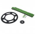 1992-1995 Fits Suzuki Rm125 520-112l Green O Ring Chain Sprocket Blk Kit 12 49