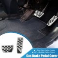 A Absopro Gas Brake Pedal Cover Anti Slip Foot Pedals For Jeep Wrangler Jl 2018-2023 Gladiator Jt 2020-2022 Stainless Steel