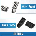 A Absopro Gas Brake Pedal Cover Anti Slip Foot Pedals For Jeep Wrangler Jl 2018-2023 Gladiator Jt 2020-2022 Stainless Steel