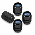 Ipick Image For Ford Logo In Black On Hexagon Shape Aluminum Tire Valve Stem Caps