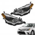 2014 2015 2016 Toyota Corolla Headlights Headlamp Replacement Assembly W Bulbs 