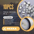 Rexka 10pcs License Plate Grommet Liftgate Trim Panel Screw Nut For Tesla 1003209-00-a Model S X Model3
