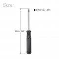 Uxcell Mini Slotted Screwdriver 3 0mm Flat Head With Black Handle For Small Appliances 5 Pcs
