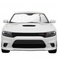 Ipick Image For Dodge Charger R T Classic Logo Universal Fit Enforced Stand-up Auto Windshield Sun Shade At Standard Size 54 X