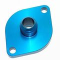 Wn0912b Blue Anodized Straight Water Neck For Chevy V8 12 An Male Aluminum With O Ring Seal 