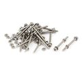 Uxcell M2 X 25mm 304 Stainless Steel Phillips Pan Head Screws Nuts W Washers 25 Sets