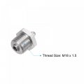 Uxcell Metric Stainless Steel Straight Grease Fitting M18 X 1 5mm Thread Hydraulic Accessories