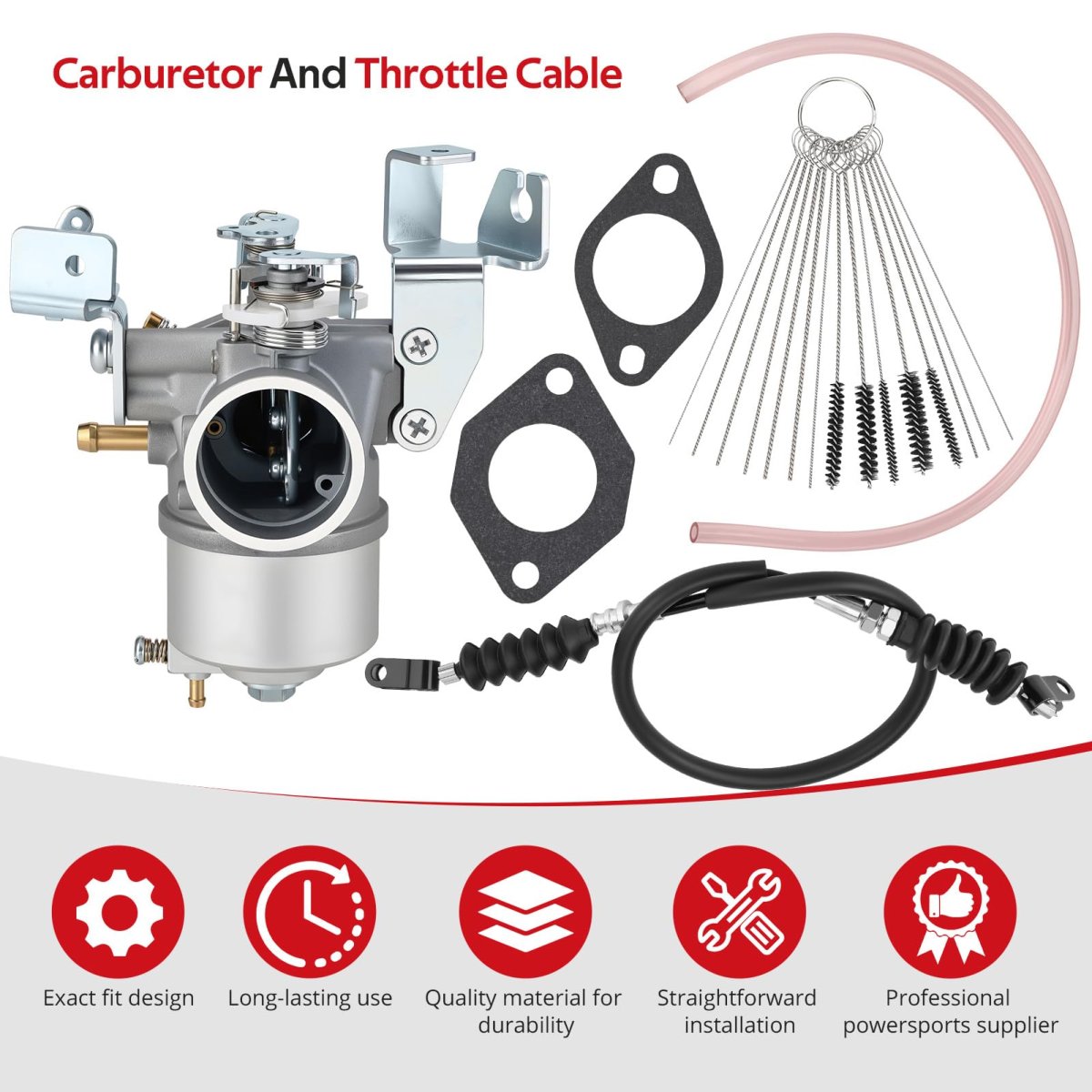 Carburetor And Throttle Cable For Yamaha Golf Cart G2a G8a G9a G11a 1985-1996 O E M J38-14101-00-00 J38-14101-02-00