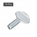 Uxcell 1 4-20 X 5 8 Thumb Screws 10pcs Carbon Steel Fully Thread Galvanized Finger Tight Racket Screw
