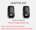 Hibeyo 2 Button Key Fob Cover For Toyota Corolla Rav4 Camry Gx Fj150 Prius Yaris Land Cruiser Highlander Lx Rx Nx Hilux Previa