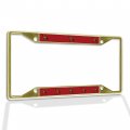 Fastasticdeals Metal Insert License Plate Frame Greyhound Dog B Weatherproof Car Accessories Gold 4 Holes Solid 