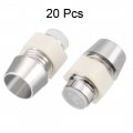 Uxcell 20pcs 5mm Led Lamp Holder Light Bulb Socket Plastic Chrome Plated For Light-emitting Diode Lighting
