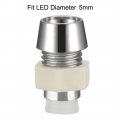 Uxcell 20pcs 5mm Led Lamp Holder Light Bulb Socket Plastic Chrome Plated For Light-emitting Diode Lighting