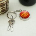 I Love My Chinese Husband Keychain Chrome Plated Metal Pop Cap Bottle Opener