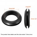 Uxcell Wire Protector Oil Resistant Armature Rubber Grommet 25mm Inner Dia 20pcs Black