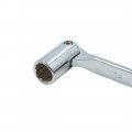 Cr-v Steel 14mm 17mm Car Double Socket Wrench Metric Ratchet Spanner 
