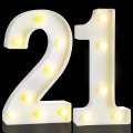 8 7 Decorative Led Light Up Numbers Number Sign For Night Birthday Party Decorations Happy Backdrop Anniversary Wedding Bar 