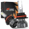 Nilight 9004 Hb1 Headlight Bulbs 350 Brighter Super Bright High And Low Dual Beams Conversion Kit 6000k Cool White Compact Size 