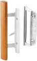 Prime-line C 1204 Sliding Glass Door Ndle Set A Replace Old Or Damaged Handles Quickly And Easily A White Diecast Mortise Hook 