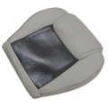 Front Driver Passenger Bottom Replacement Leather Seat Covers Perforated 2-tone Gray For Jeep Commander 2006 2007 2008 2009