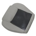 Front Driver Passenger Bottom Replacement Leather Seat Covers Perforated 2-tone Gray For Jeep Commander 2006 2007 2008 2009