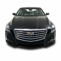 Slickmod Chrome Delete Blackout Vinyl Overlay For 2014-2019 Cadillac Cts Front Lower Side Trim 4 Gloss Black 