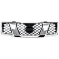 Nissan Frontier Grille Assembly 2005 2006 2007 2008 Chrome Shell With Black Insert Plastic Ni1200217 62310ea700 