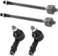 4pc Inner Outer Tie Rod End Kit For Jeep Grand Cherokee 2005 2010 And Commander 2008 Es80643 Es80644 Ev80782 