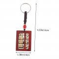 Beatifufu Abacus Keychain Lucky Keyring Pendant Bag Charm Hangings Key Chain Diy Keychain Child Wood Handbag Accessories