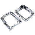 Hecasa Headlight Bezel Pair Compatible With 1978-1979 Ford F-100 F-150 F-250 F-350 Bronco Truck Replacement For Fo2513115