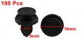 Uxcell 100 Pcs Plastic Rivet Trim Clips 8mmx14mmx16mm