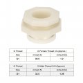 Uxcell Abs Bulkhead Tank Adapter With Pvc Plug Fitting G1 Thread For Rain Buckets Water Tanks 1 Set