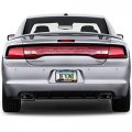 Ipick Image Made For Dodge Charger Black Real Carbon Fiber 50 States License Plate Frame