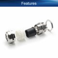 Bettomshin 3pcs Cable Gland Metal Waterproof Glands M25 X 1 5 Strain Relief Cord Connector Silver Joints Grip Adjustable For