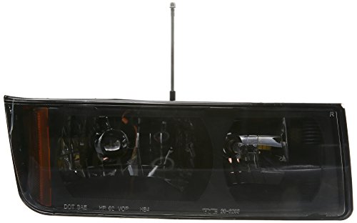 Right Headlight Assembly For 2002 To 2006 Chevrolet Avalanche Led Light Source With Clear Plastic Lens And Waterproof Feature