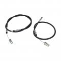 Carbpro 2pcs Left Right Rear Brake Cable 54005a 1201 1202 Metal Replacement For Mule Gasoline Diesel 2x4 4x4
