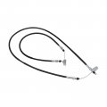 Carbpro 2pcs Left Right Rear Brake Cable 54005a 1201 1202 Metal Replacement For Mule Gasoline Diesel 2x4 4x4
