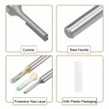 Uxcell Router Bit 1 4 Shank 8 Cutting Dia Single Straight Flute Carbide For Woodworking Carpentry Milling Cutter Tool 4pcs