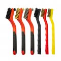 6pcs Wire Brush Set Stainless Steel Brass Nylon Bristlees For Cleaning Rust Scratch Brush Welding Slag Paint And Dirt Removal 