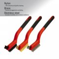 6pcs Wire Brush Set Stainless Steel Brass Nylon Bristlees For Cleaning Rust Scratch Brush Welding Slag Paint And Dirt Removal