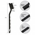 6pcs Wire Brush Set Stainless Steel Brass Nylon Bristlees For Cleaning Rust Scratch Brush Welding Slag Paint And Dirt Removal