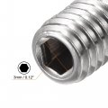 Uxcell Ball Point Set Screws M6 X 12mm 304 Stainless Steel Metric Spring Hex Socket Screw 10pcs