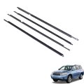 4pcs Weatherstrip Window Moulding Trim Seal Belt Replacement For 2008-2010 Highlander Black 
