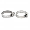 Uxcell 21-38mm Stainless Steel Adjustable Cable Tight Gear Hose Clamp 50pcs
