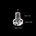 Uxcell M3x5mm Plastic Phillips Bolts 50pcs Pc Pan Head Machine Screws Transparent