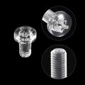 Uxcell M3x5mm Plastic Phillips Bolts 50pcs Pc Pan Head Machine Screws Transparent