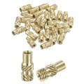 Knurled Insert Nuts 50pcs M3 X 12mm L 5mm Od 3d Printing Brass Female Threadeds Heat Set Insert Embedment 