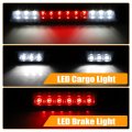 X Autohaux Tail High Mount Brake Stop Light 55077263ab Third Rear Cab Roof Center Cargo Lamp For Dodge Abs Black
